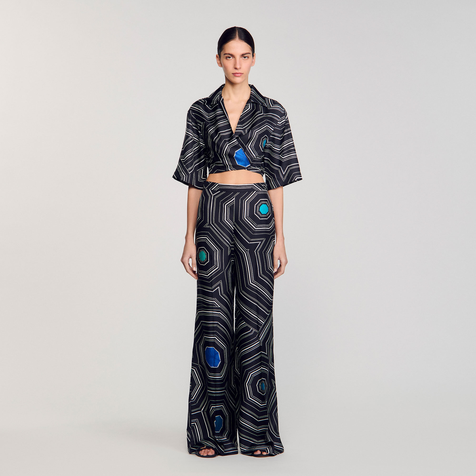 Spiral-print silk trousers 11 Spiral-print silk trousers