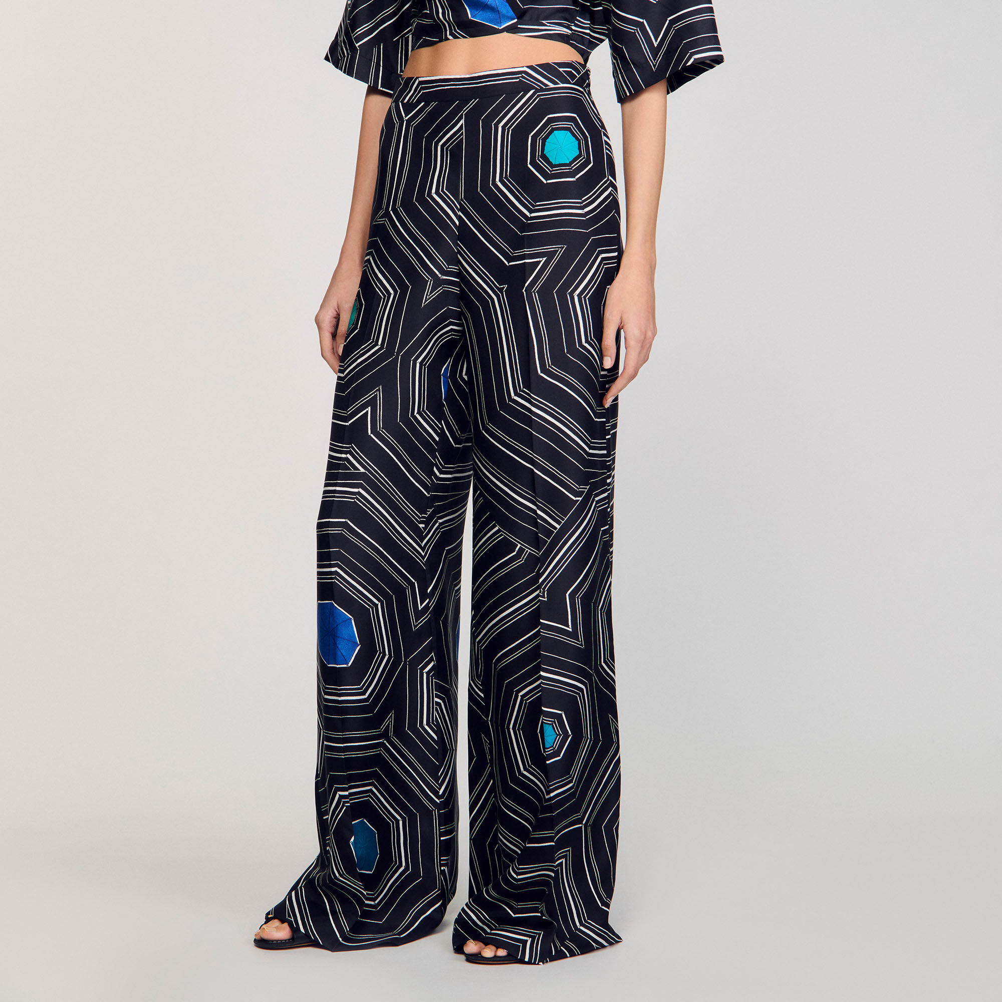 Spiral-print silk trousers 14 Spiral-print silk trousers
