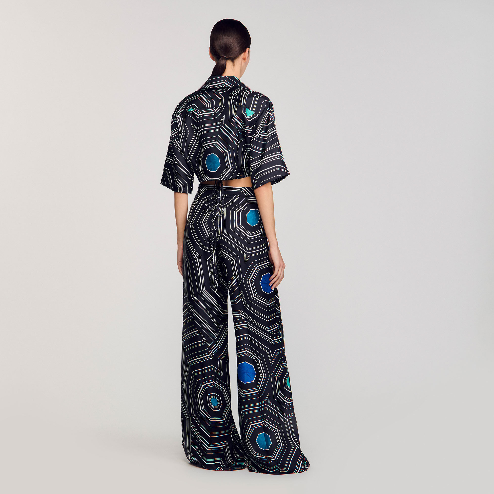 Spiral-print silk trousers 15 Spiral-print silk trousers