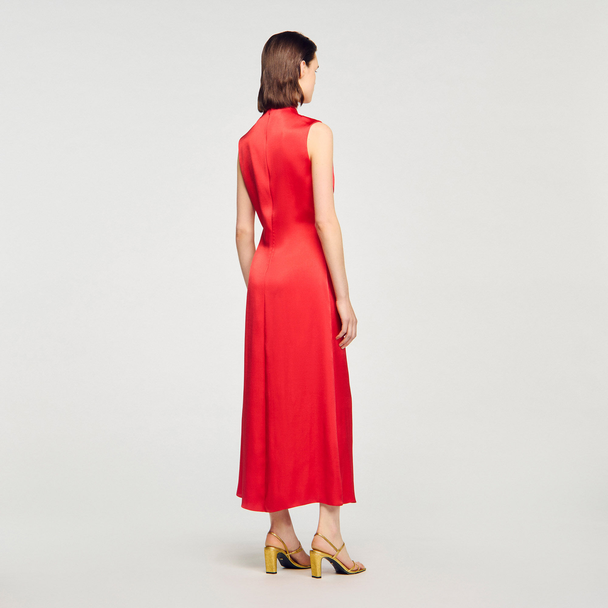 Draped satin-effect dress 14 Draped satin-effect dress