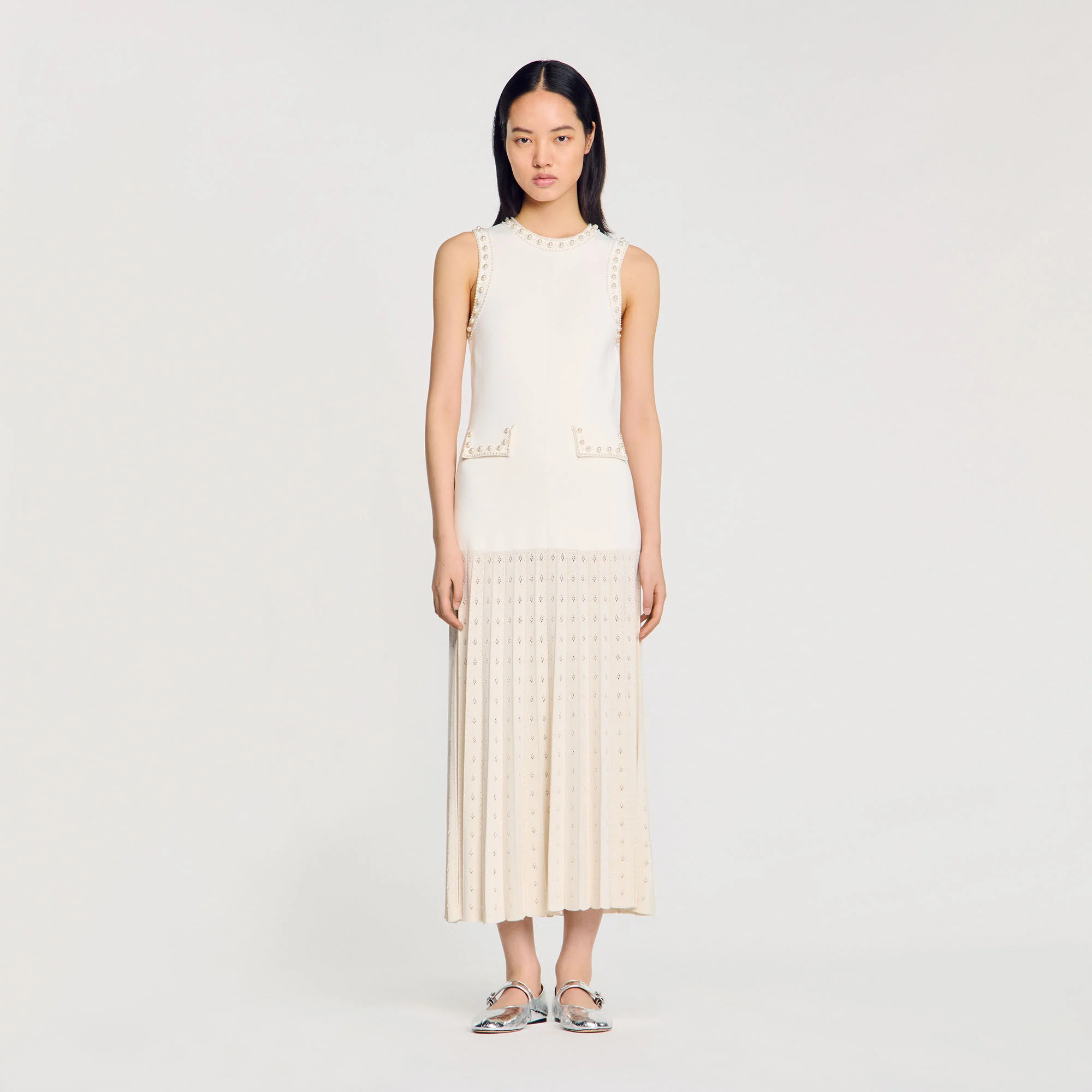 Pearl bead knit maxi dress 11 Pearl bead knit maxi dress