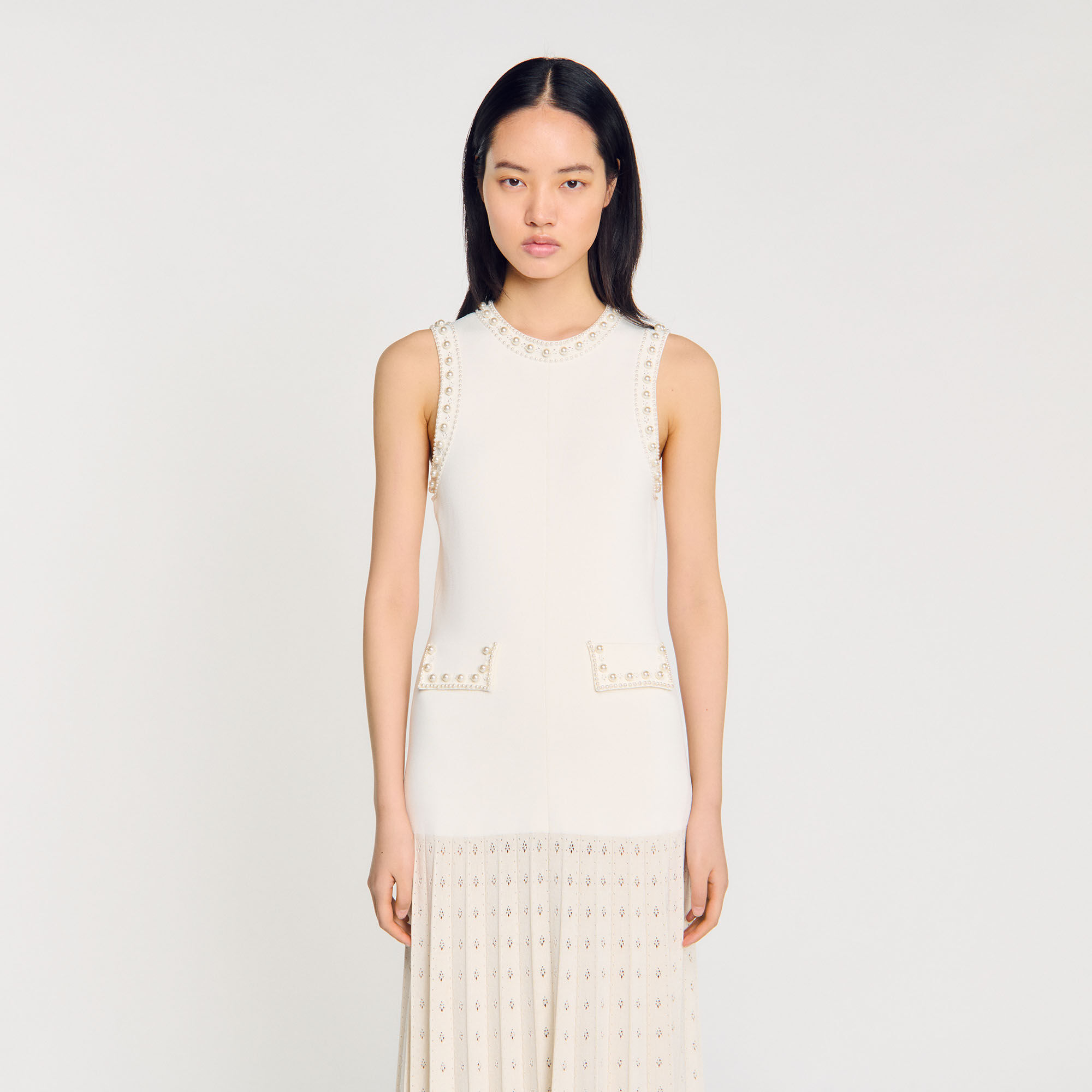 Pearl bead knit maxi dress 13 Pearl bead knit maxi dress
