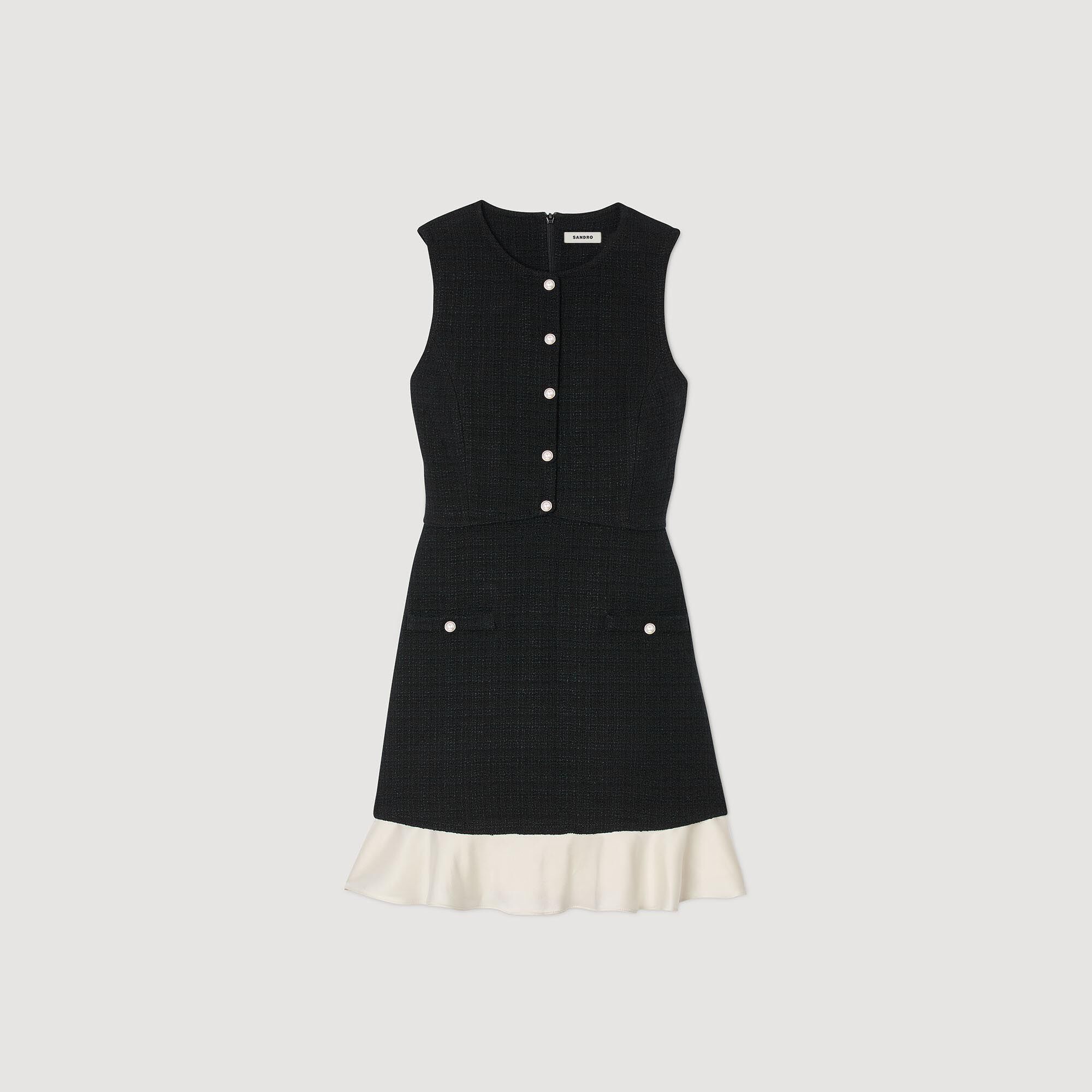 Two-tone tweed mini dress 16 Two-tone tweed mini dress