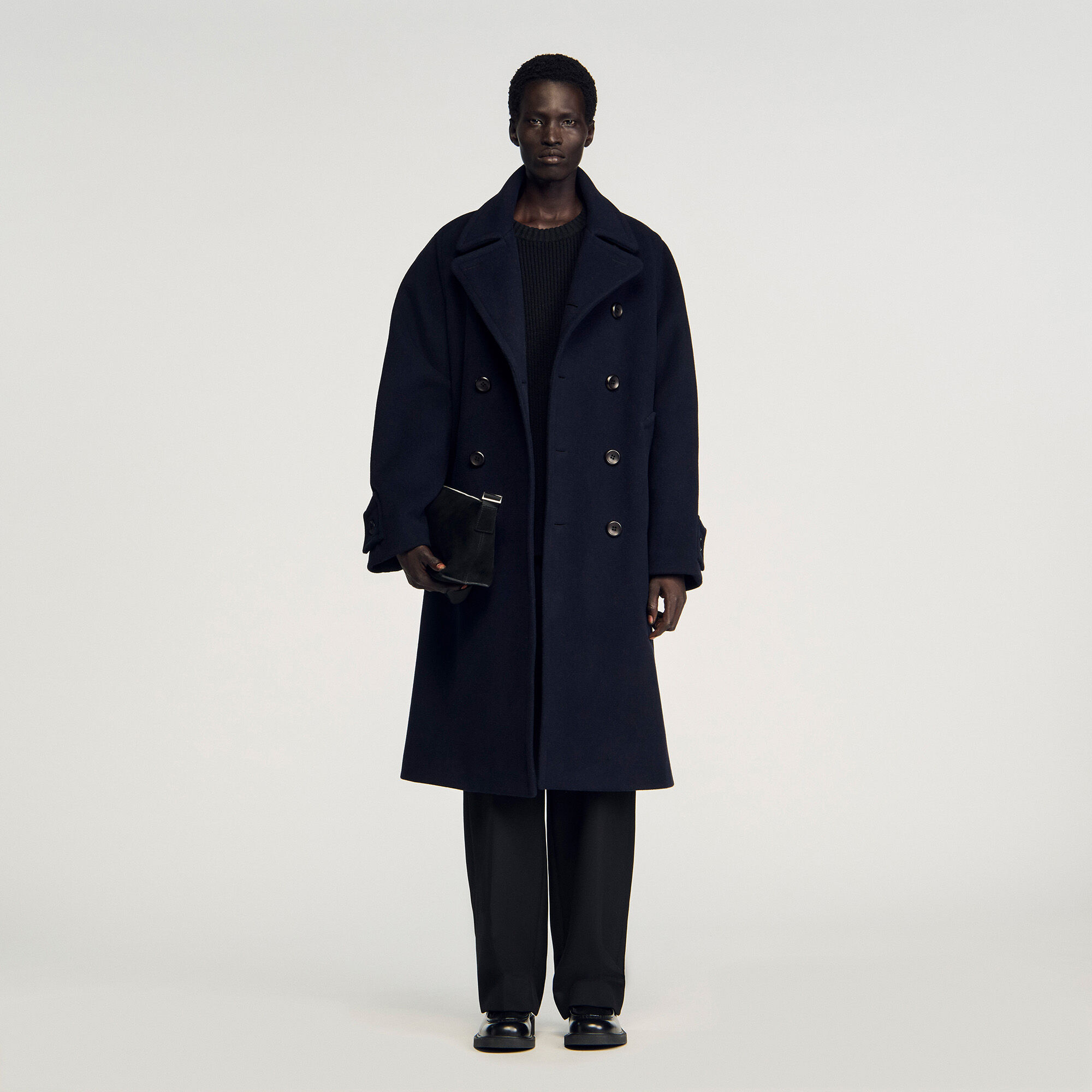 Double-breasted wool coat 1 Double-breasted wool coat