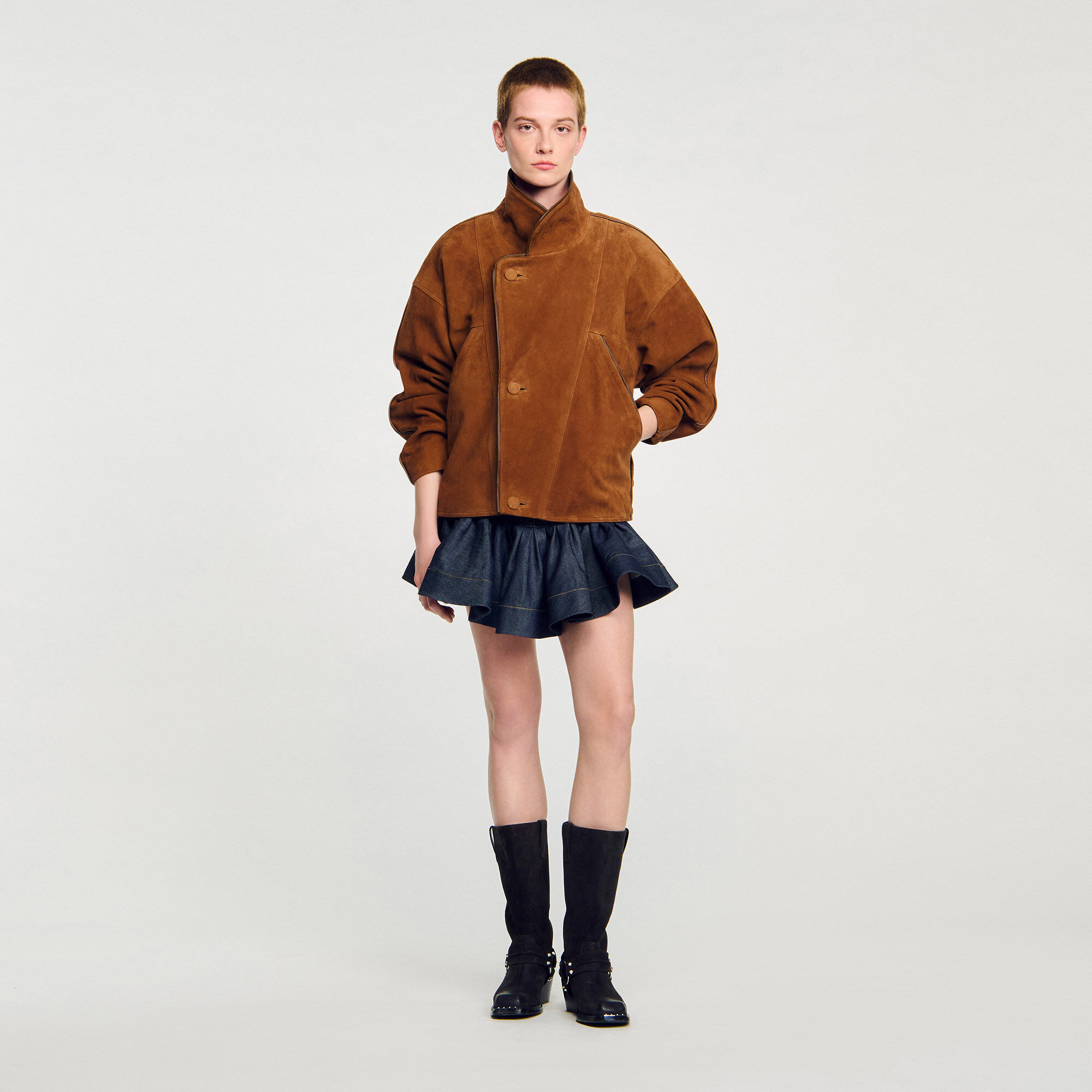 Oversized suede jacket 1 Oversized suede jacket