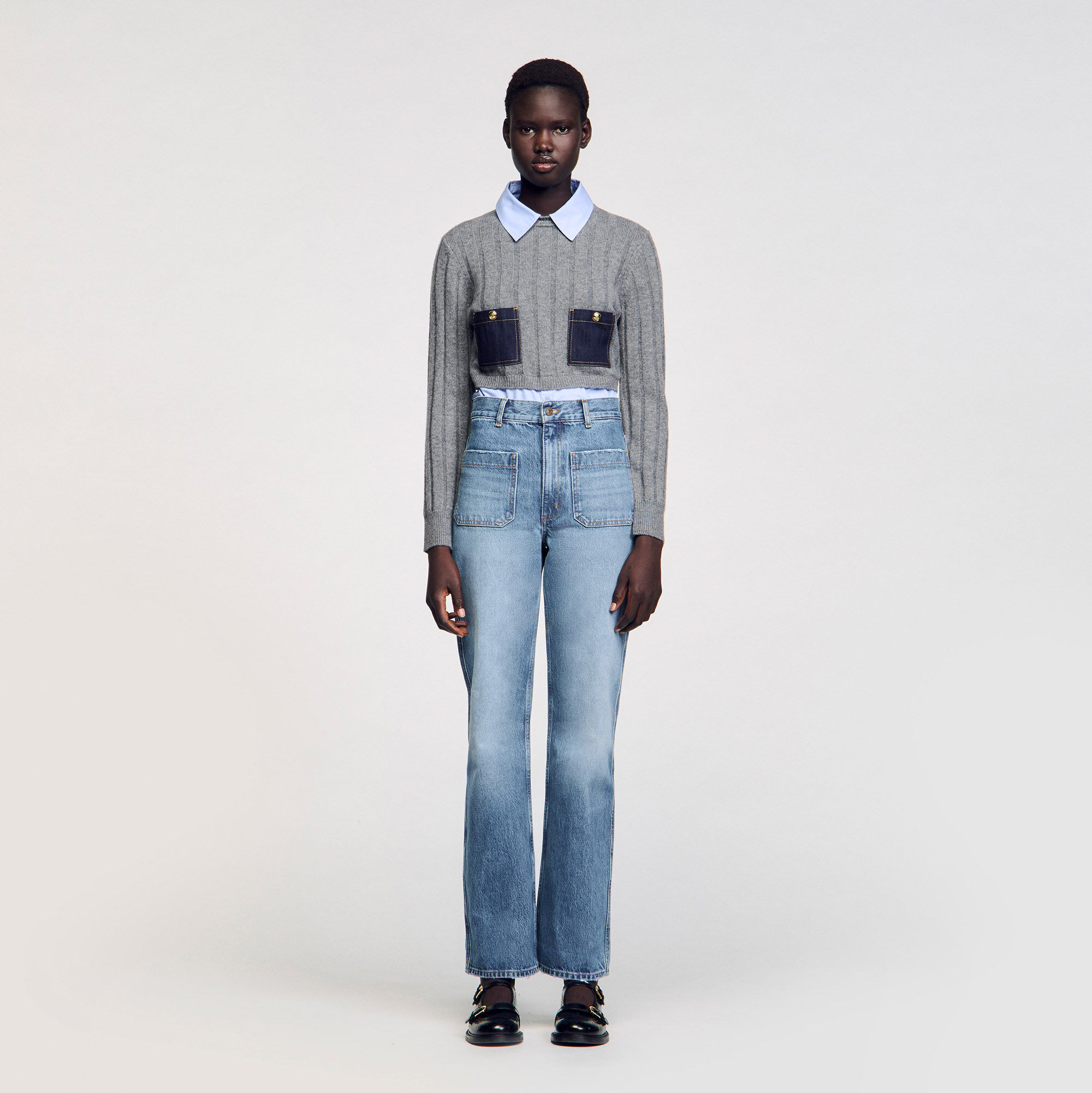 Flared faded jeans 13 Flared faded jeans