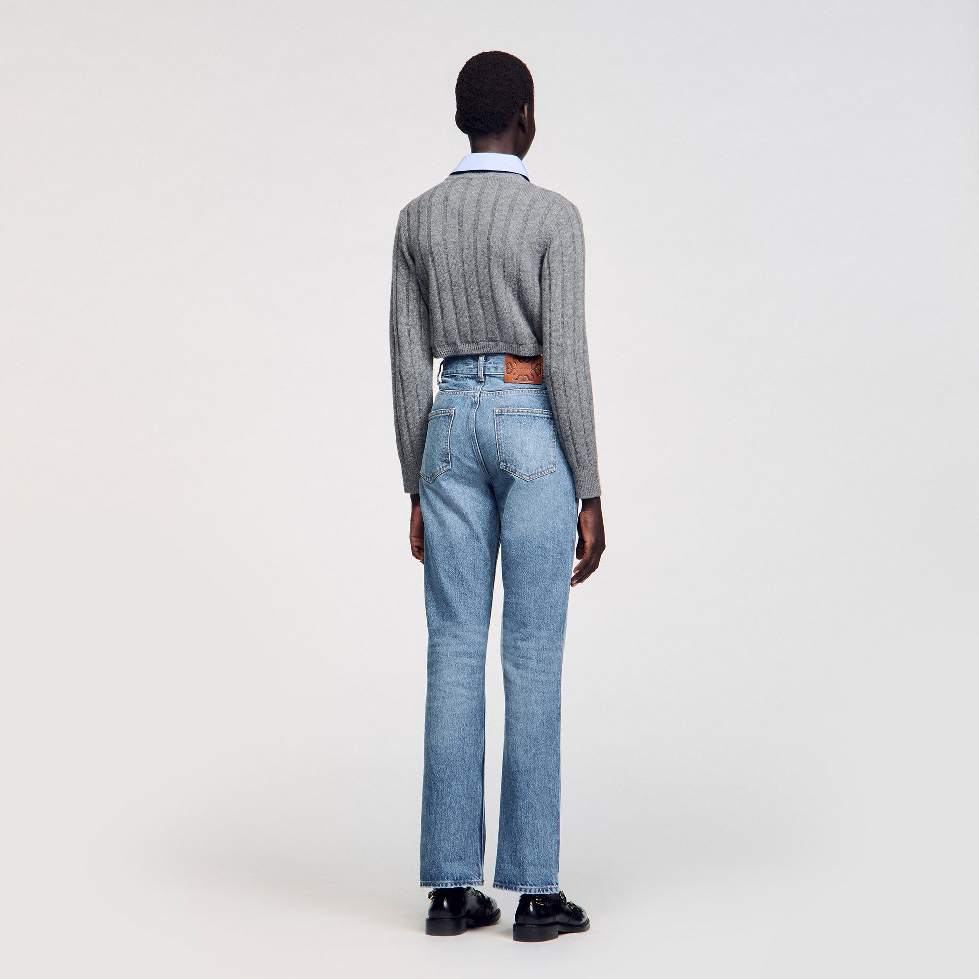 Flared faded jeans 17 Flared faded jeans