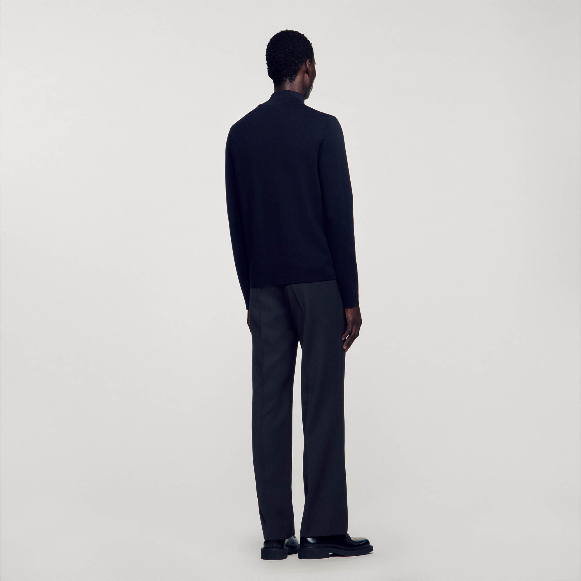 Wool sweater with zipped collar 15 Wool sweater with zipped collar