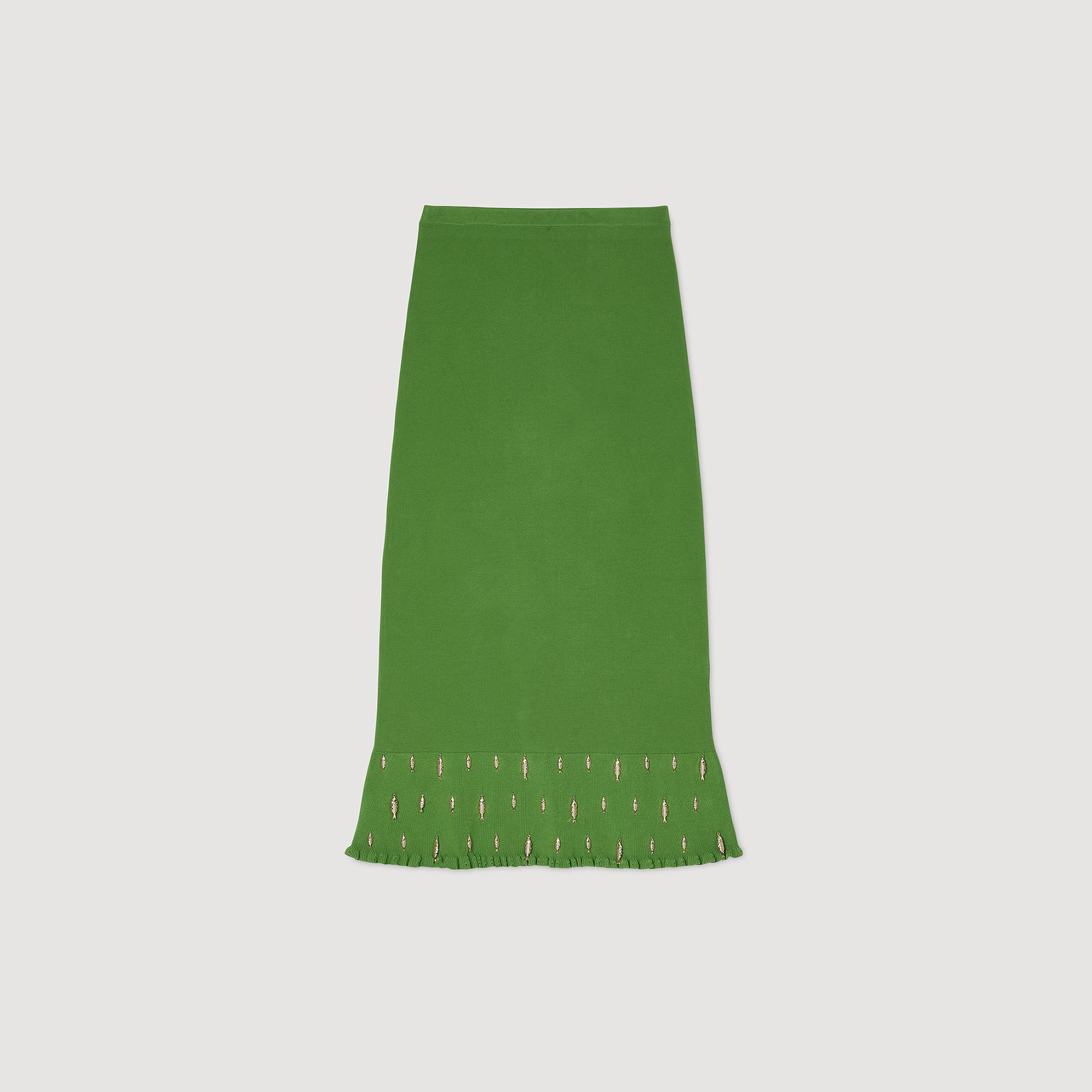 Maxi knit skirt with charms 16 Maxi knit skirt with charms